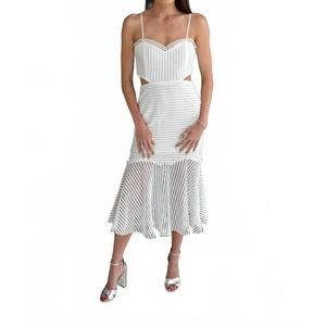 NEW ENDLESS BLU. mermaid cut out dress in white